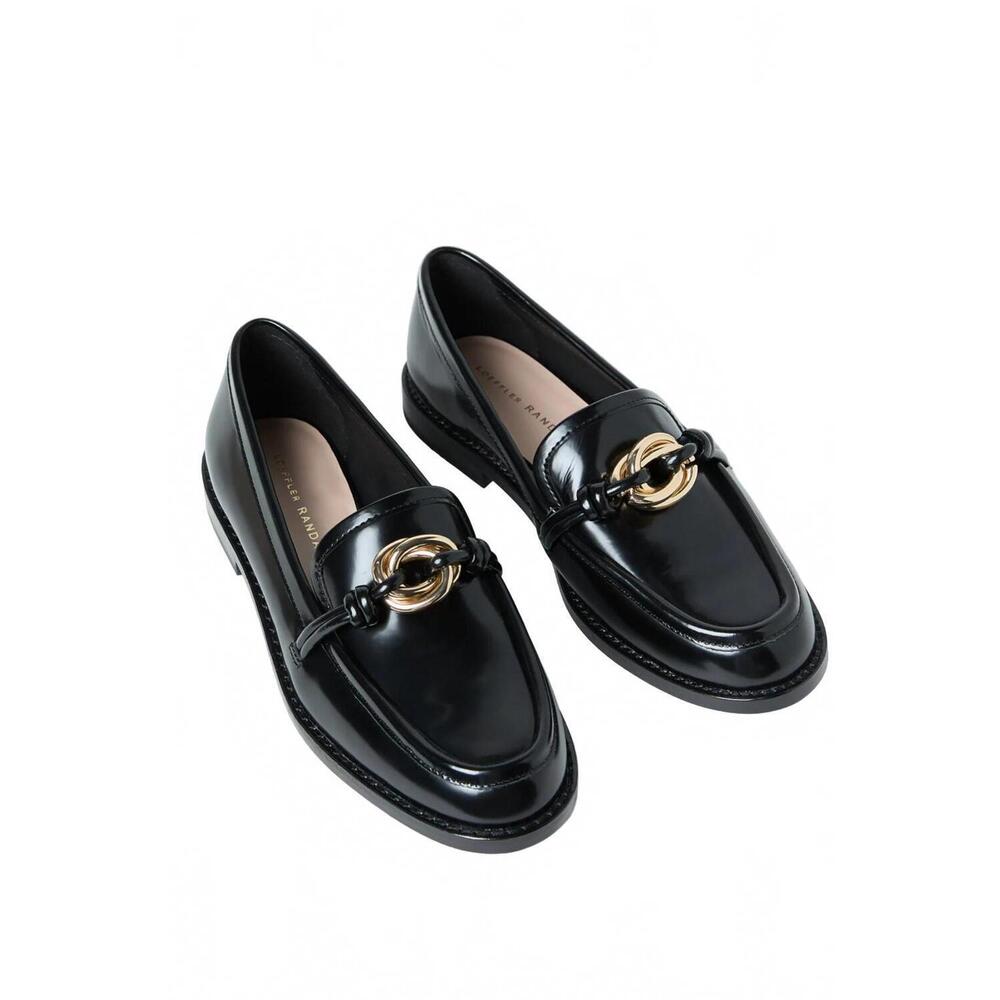 NEW LOEFFLER RANDALL women's roma loafer in black